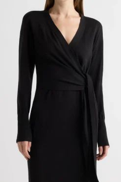 Brilliant Wise Corporation Limited Linden Front-Wrap Sweater Dress< Dresses
