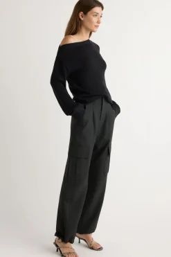 Hua Jia Lynda Tailored Utility Pant< Pants