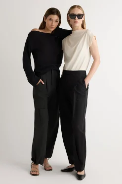 Hua Jia Lynda Tailored Utility Pant< Pants