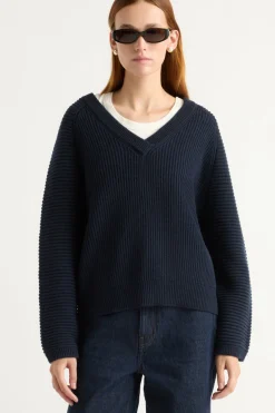 Brilliant Wise Corporation Limited Malala Organic Cotton-Wool Ottoman Sweater< Sweaters