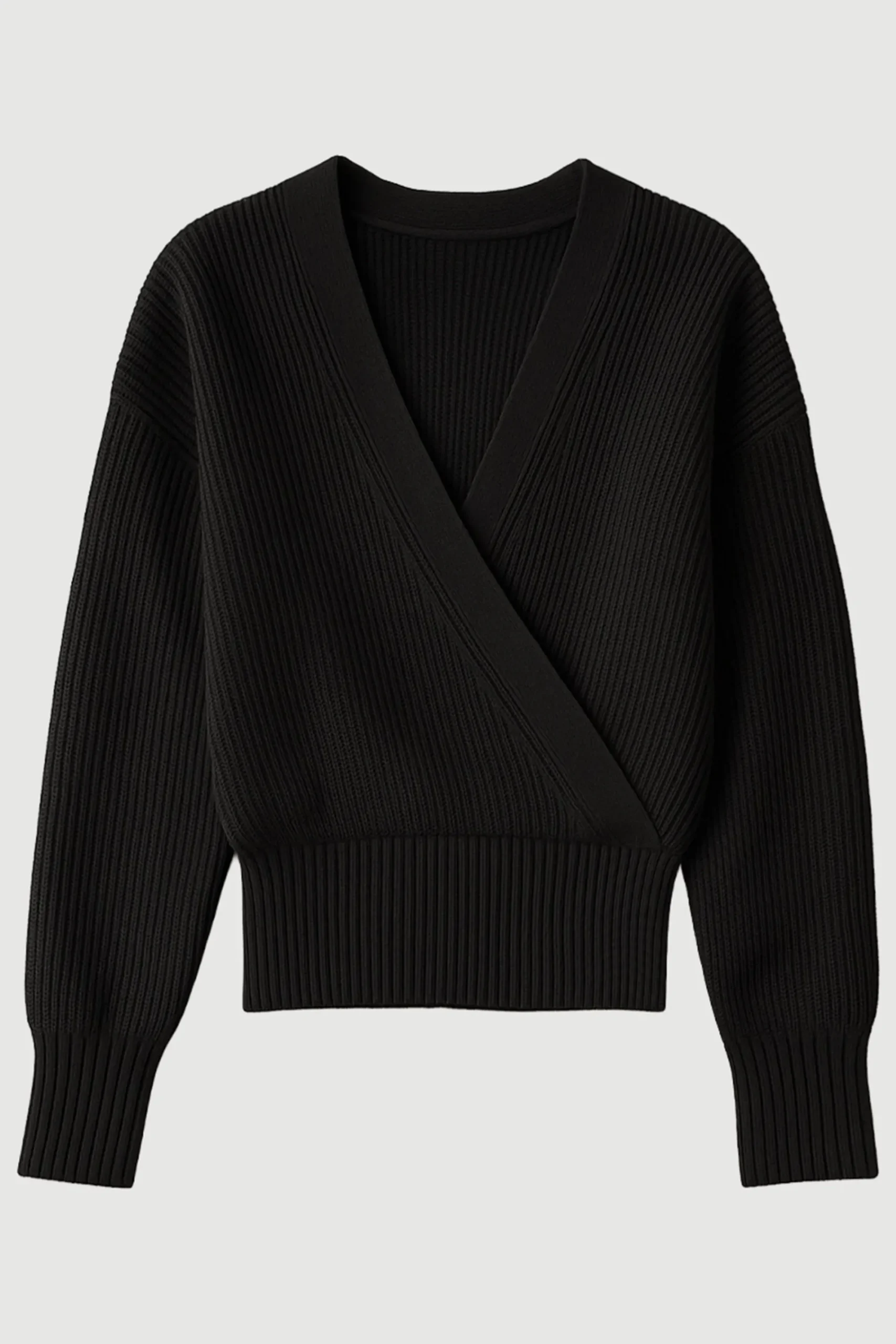 Brilliant Wise Corporation Limited Maren Cropped V-Neck Sweater< Sweaters
