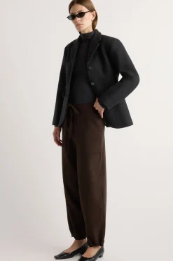 Hua Jia Marina Wool-Blend Sculpted Blazer< Outerwear