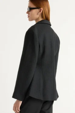 Hua Jia Marina Wool-Blend Sculpted Blazer< Outerwear