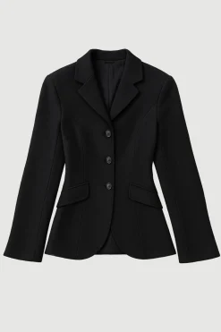 Hua Jia Marina Wool-Blend Sculpted Blazer< Outerwear