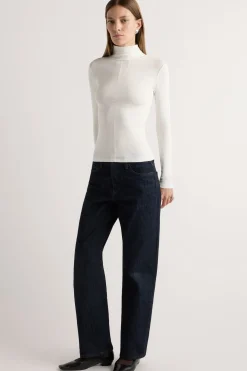 Asia Consultancy Co., Ltd Michi Seam-Detail Turtleneck Tee< Tees|Tops