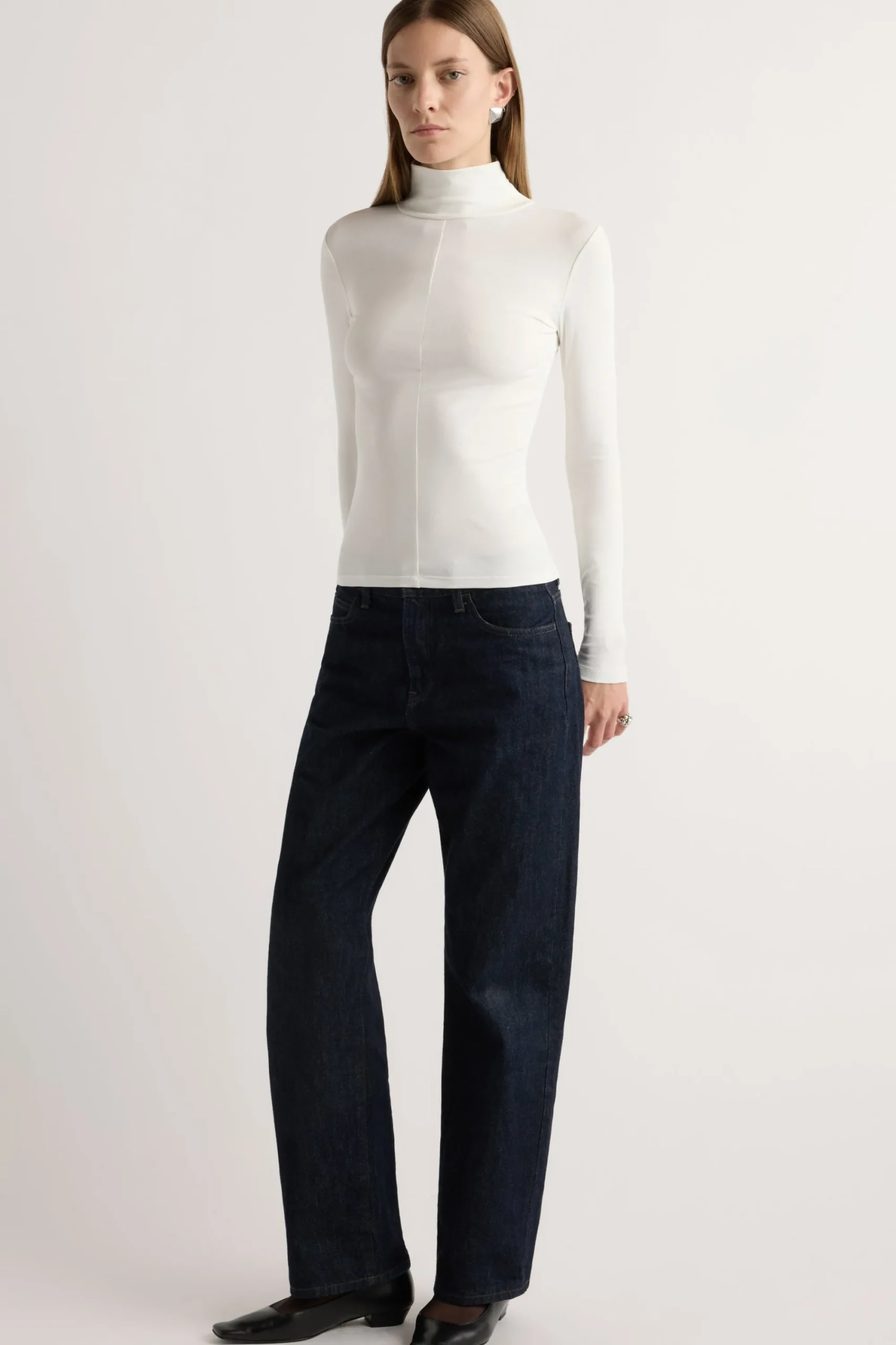 Asia Consultancy Co., Ltd Michi Seam-Detail Turtleneck Tee< Tees|Tops