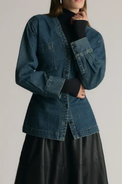 Asia Consultancy Co., Ltd Michi Seam-Detail Turtleneck Tee< Tees|Tops