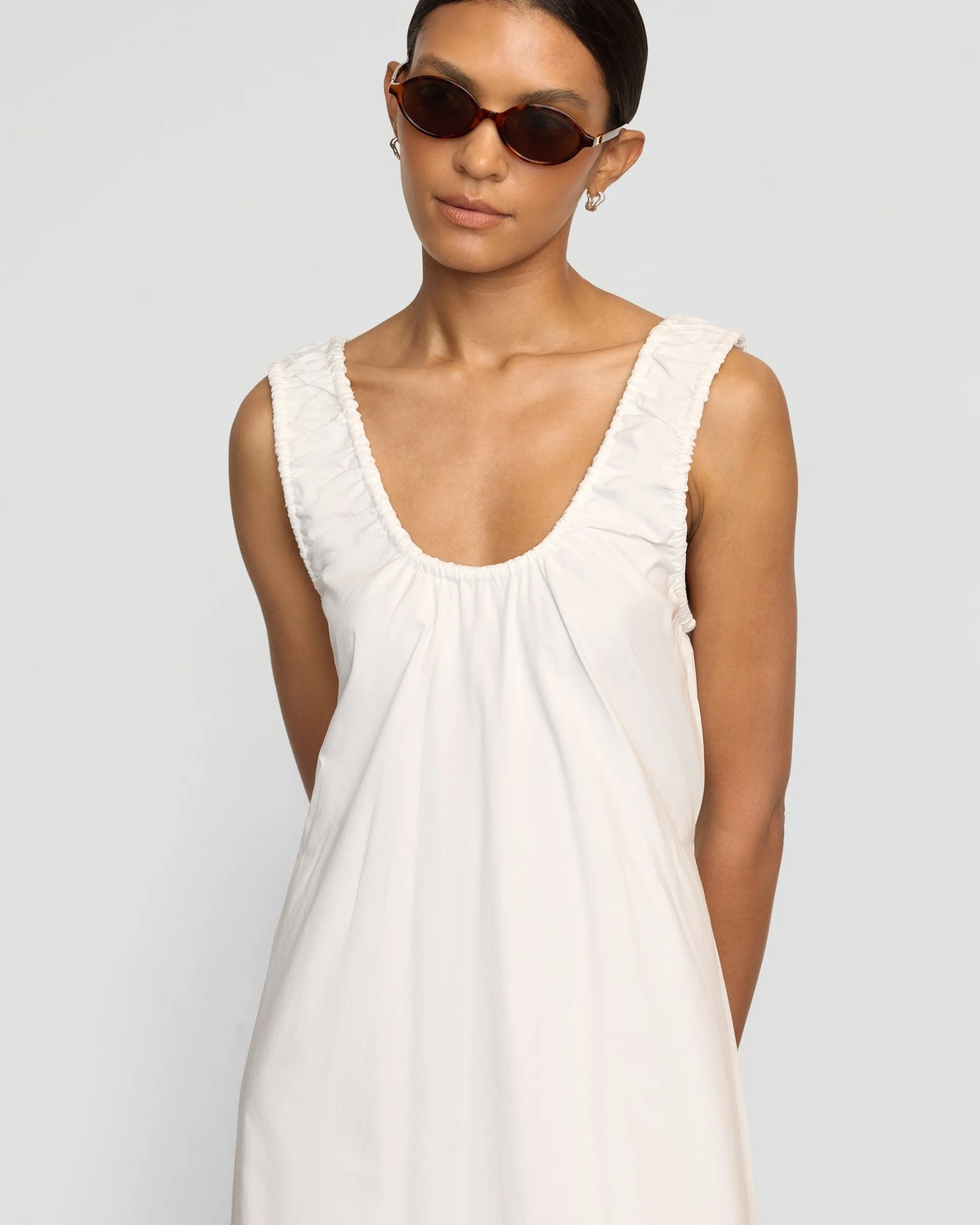 Fashion Apparels Midori Organic Cotton U-Neck Dress< Dresses