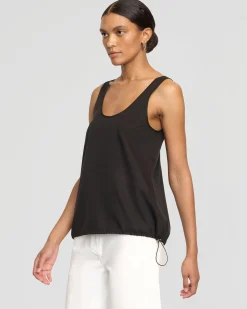 Hua Jia Miller Drawstring-Hem Tencel-Blend Tank< Tees|Tops