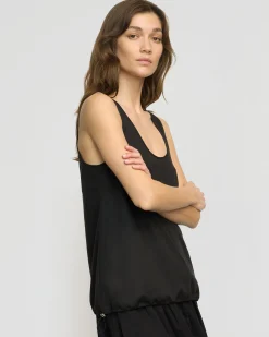 Hua Jia Miller Drawstring-Hem Tencel-Blend Tank< Tees|Tops