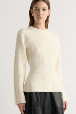 Brilliant Wise Corporation Limited Minali Ribbed Sculpted Sweater< Sweaters