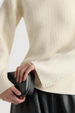 Brilliant Wise Corporation Limited Minali Ribbed Sculpted Sweater< Sweaters
