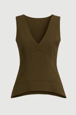 Hua Jia Nakitha Asymmetric-Tunic Hem Blouse< Tops