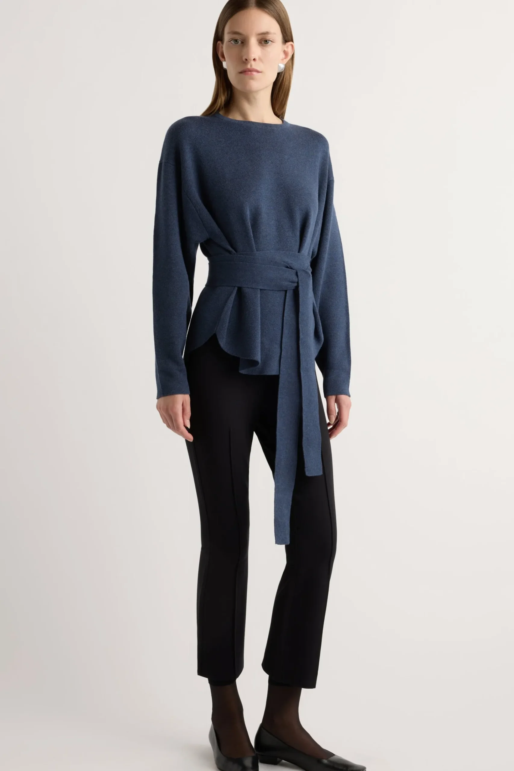 Brilliant Wise Corporation Limited Nara Tie-Front Knit Sweater< Sweaters