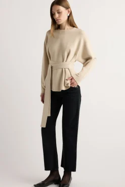 Brilliant Wise Corporation Limited Nara Tie-Front Knit Sweater< Sweaters