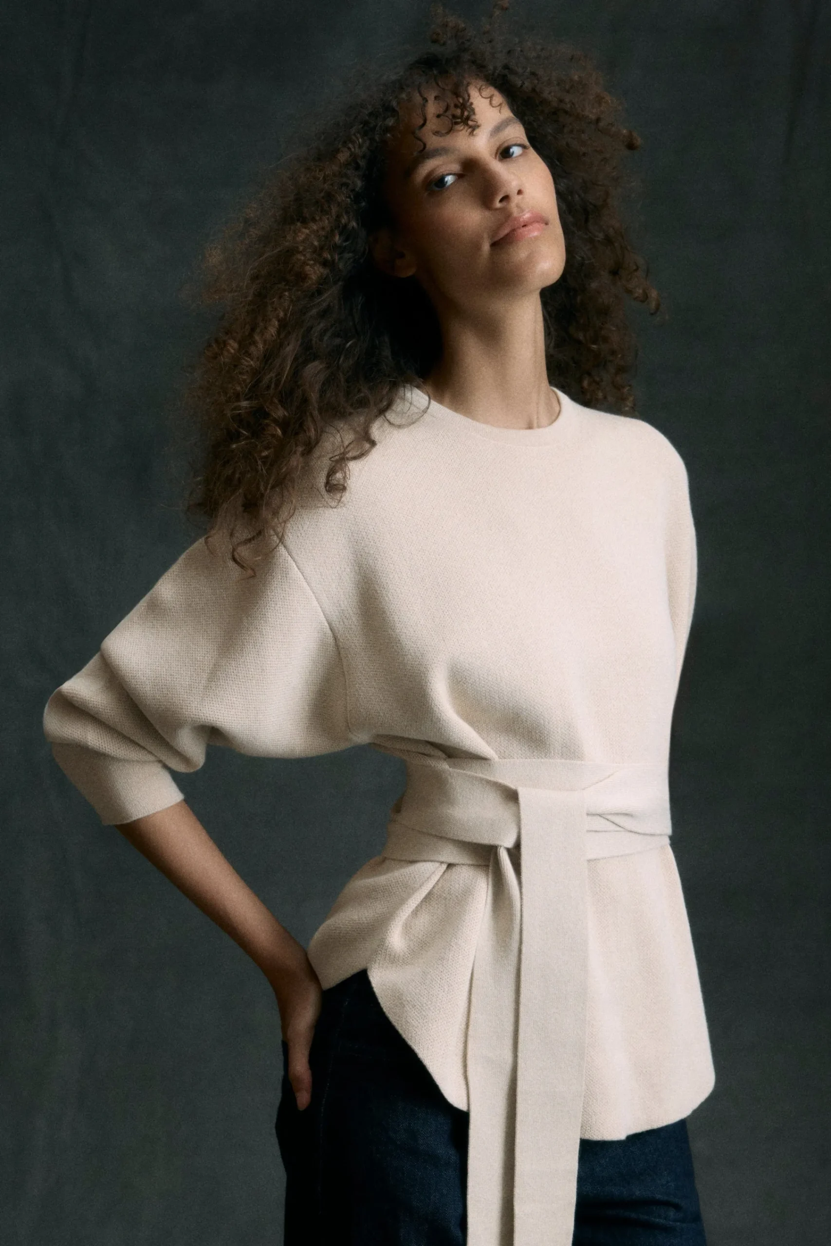 Brilliant Wise Corporation Limited Nara Tie-Front Knit Sweater< Sweaters