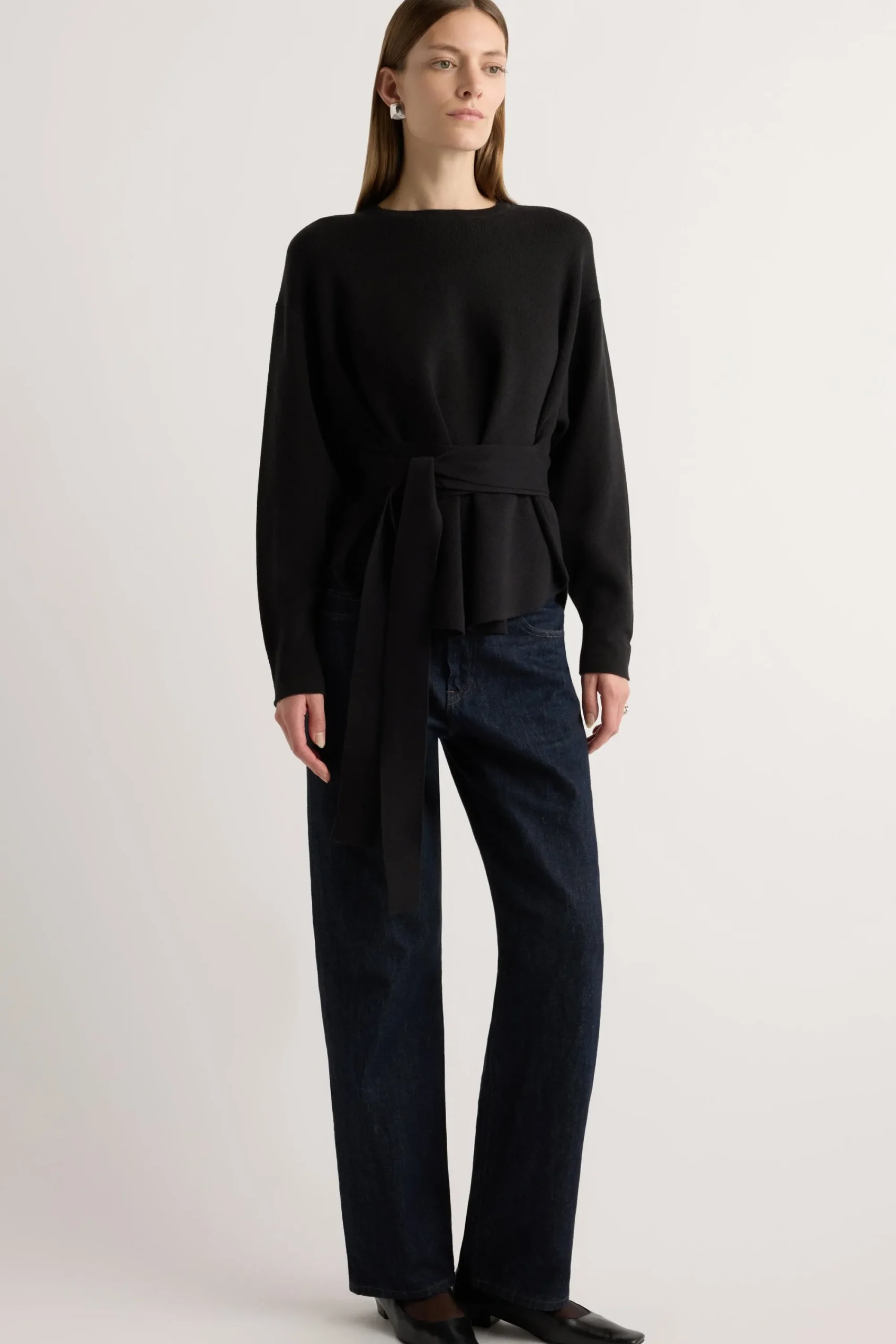 Brilliant Wise Corporation Limited Nara Tie-Front Knit Sweater< Sweaters