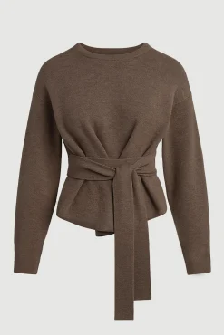 Brilliant Wise Corporation Limited Nara Tie-Front Knit Sweater< Sweaters