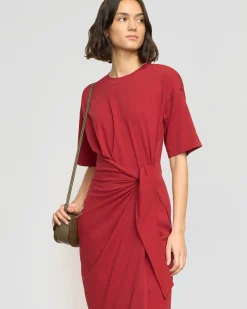 Lever Style LLC Noa Organic Cotton T-Shirt Wrap Dress< Dresses