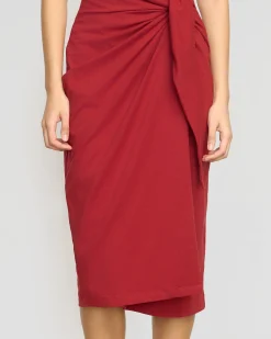 Lever Style LLC Noa Organic Cotton T-Shirt Wrap Dress< Dresses