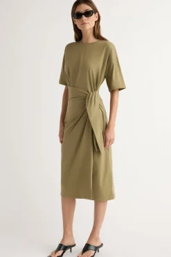 Lever Style LLC Noa Organic Cotton T-Shirt Wrap Dress< Dresses