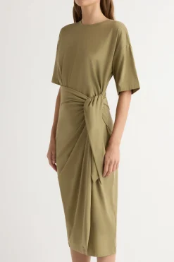 Lever Style LLC Noa Organic Cotton T-Shirt Wrap Dress< Dresses