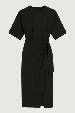 Lever Style LLC Noa Organic Cotton T-Shirt Wrap Dress< Dresses