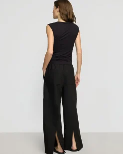 Hua Jia Noemi Stretch-Waist Wide-Leg Pant< Pants