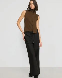 Hua Jia Noemi Stretch-Waist Wide-Leg Pant< Pants