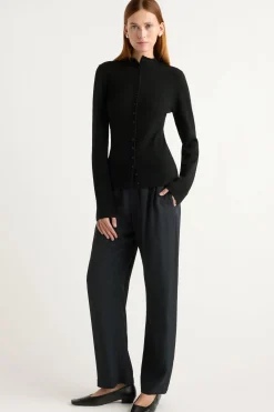 Hua Jia Nuri Tailored Stretch-Waist Pant< Pants