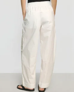 Fashion Apparels Paula Smocked-Waist Organic Cotton Pant< Pants