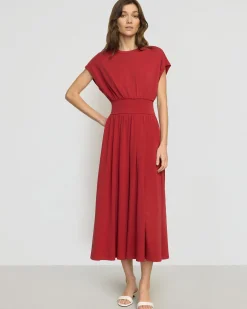 Lever Style LLC Prima Jersey Midi Dress< Dresses