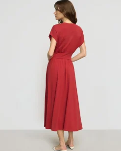Lever Style LLC Prima Jersey Midi Dress< Dresses
