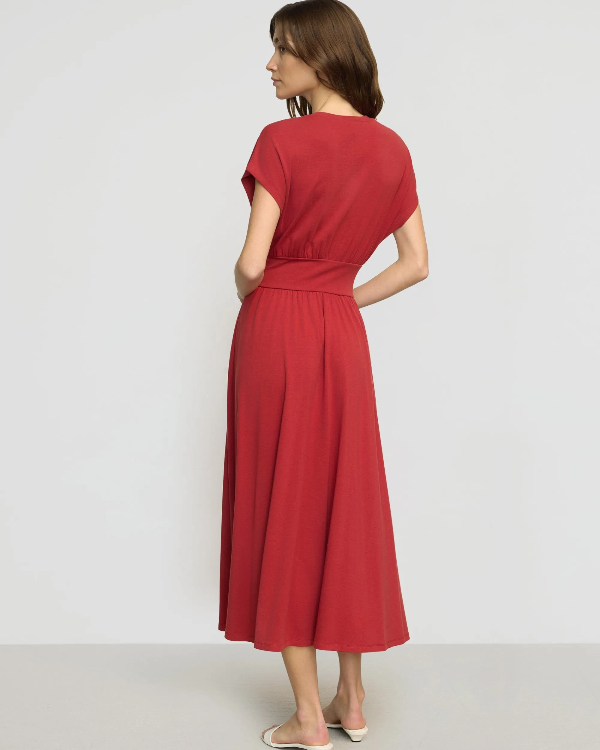 Lever Style LLC Prima Jersey Midi Dress< Dresses