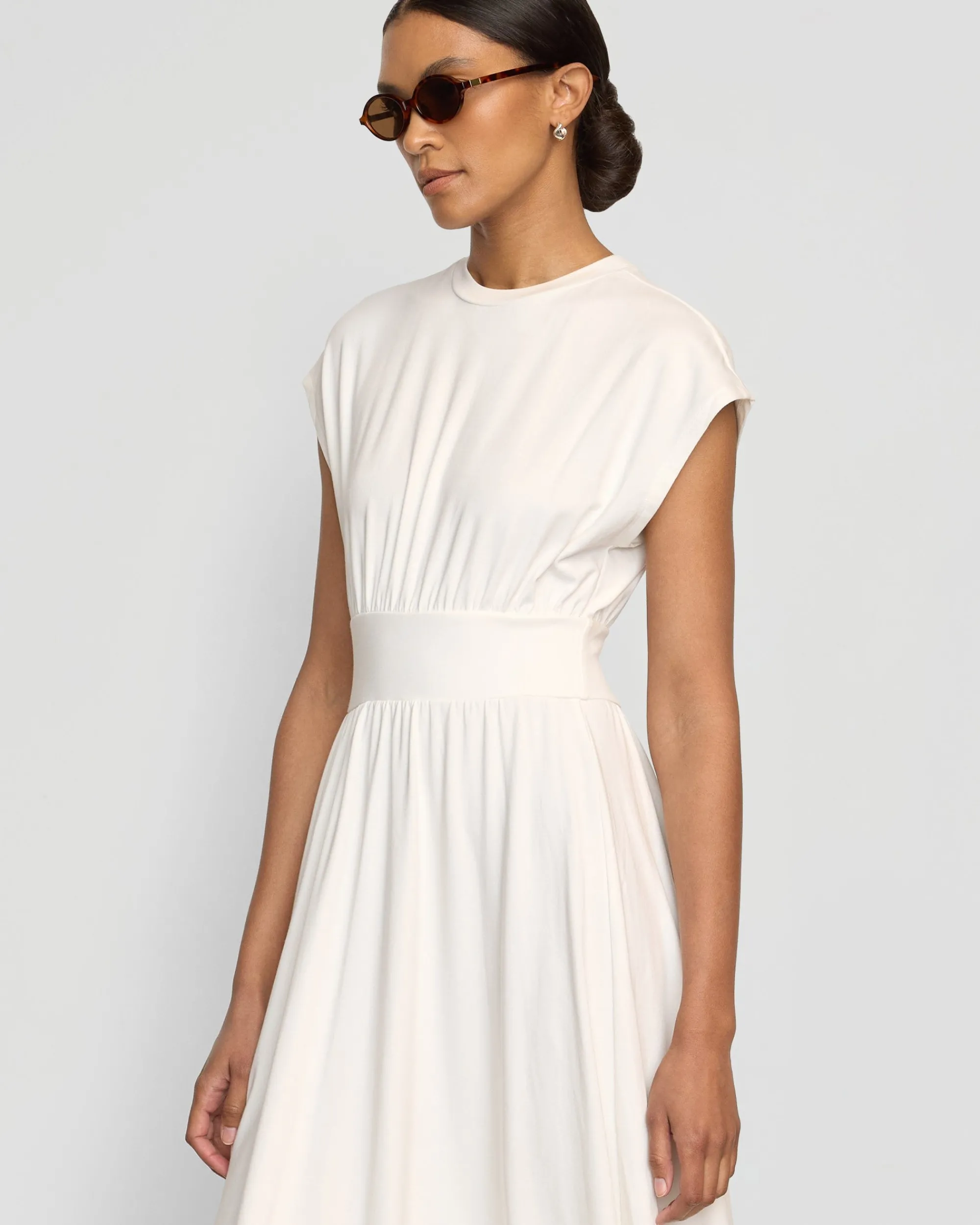 Lever Style LLC Prima Jersey Midi Dress< Dresses