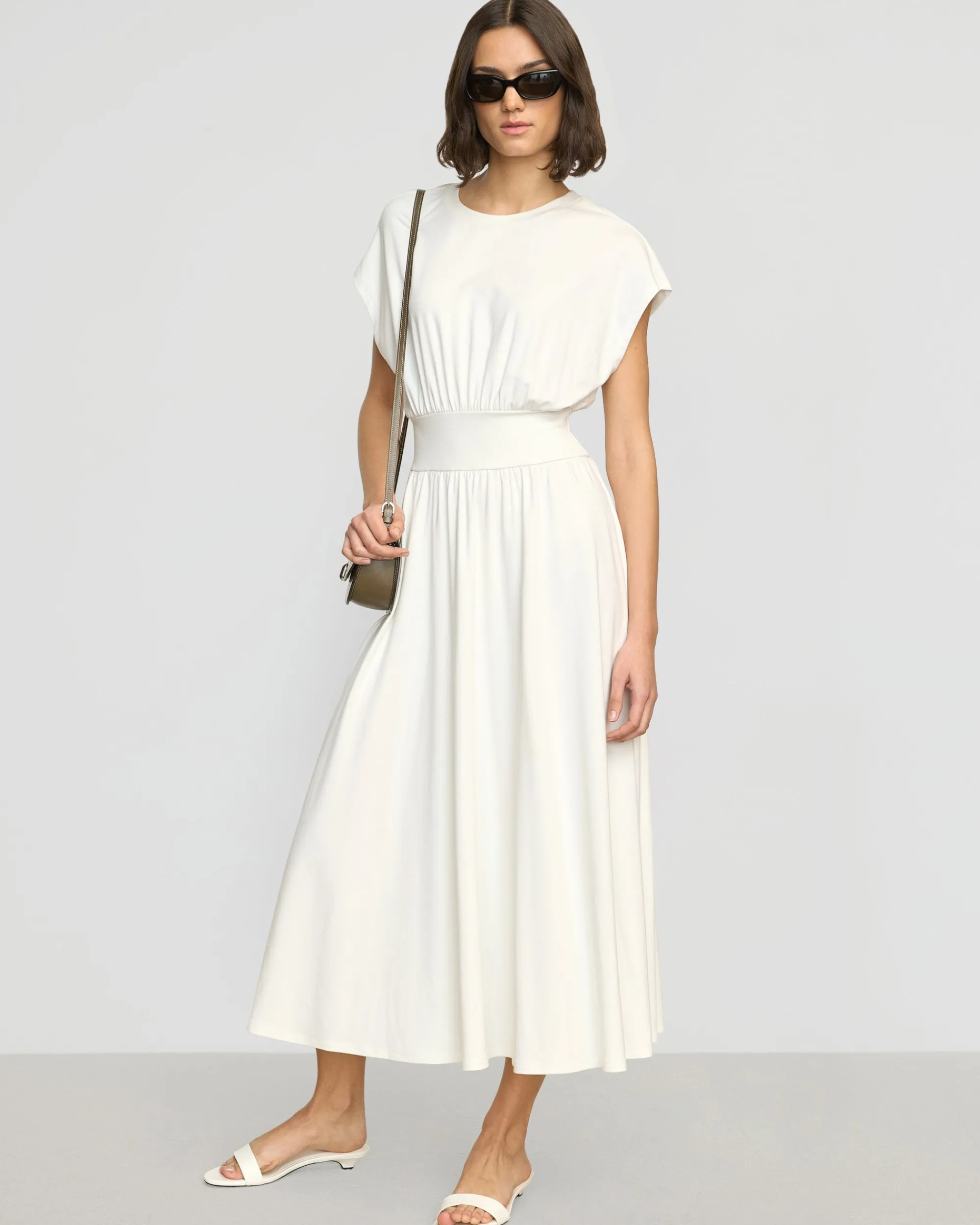 Lever Style LLC Prima Jersey Midi Dress< Dresses