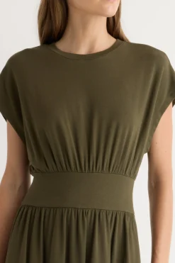 Lever Style LLC Prima Jersey Midi Dress< Dresses