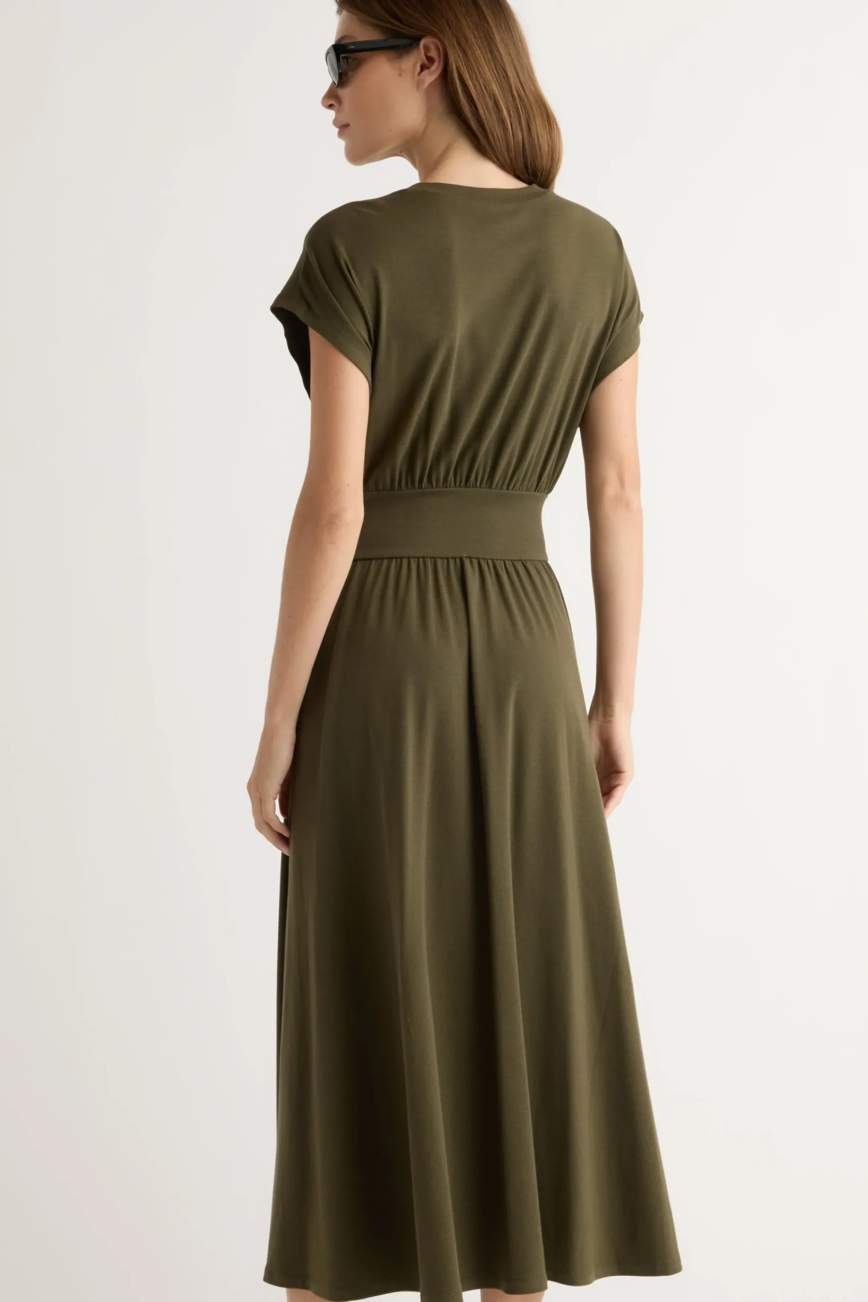 Lever Style LLC Prima Jersey Midi Dress< Dresses