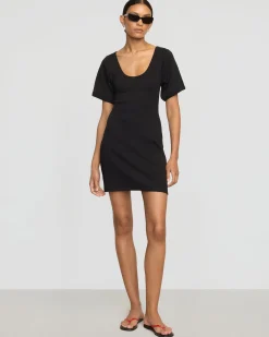 Asia Consultancy Co., Ltd Rae Sculpted Scoop-Neck Mini Dress< Dresses