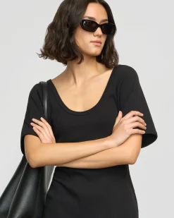 Asia Consultancy Co., Ltd Rae Sculpted Scoop-Neck Mini Dress< Dresses