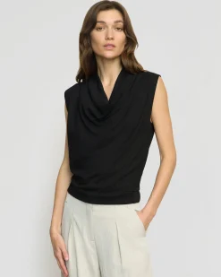 Hua Shang Group (H.K.) Ltd Ramona Cowl-Neck Tee< Tees|Tops