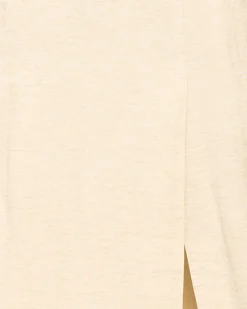Hua Jia Ranni Front-Vent Linen-Blend Skirt< Skirts