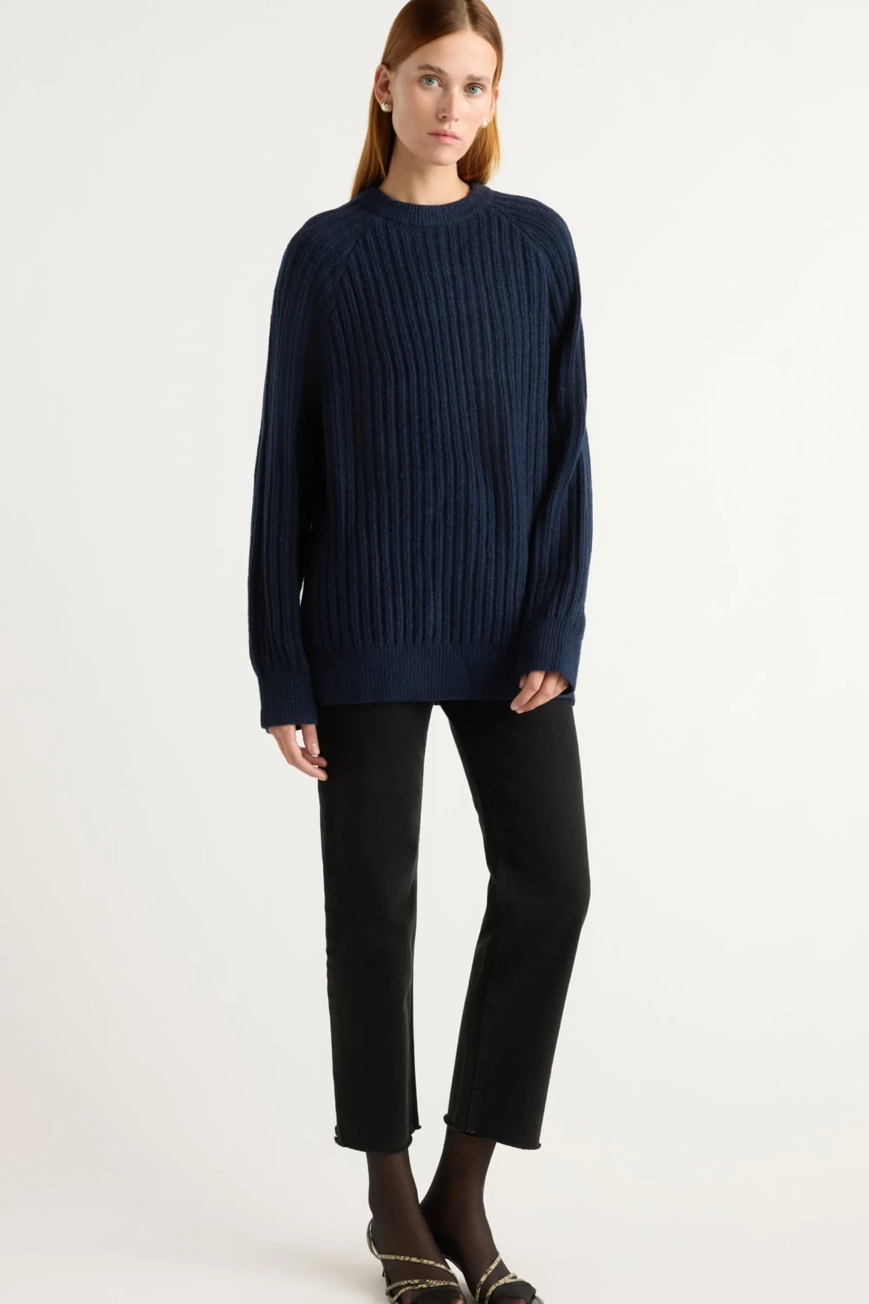Brilliant Wise Corporation Limited Roylene Ribbed Boyfriend Sweater< Sweaters