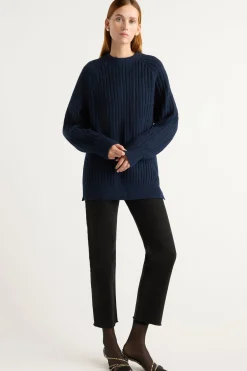 Brilliant Wise Corporation Limited Roylene Ribbed Boyfriend Sweater< Sweaters