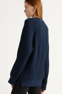 Brilliant Wise Corporation Limited Roylene Ribbed Boyfriend Sweater< Sweaters