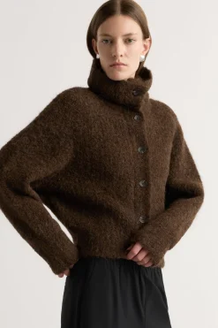 Brilliant Wise Corporation Limited Sacha Fuzzy Alpaca-Wool Cardigan< Sweaters