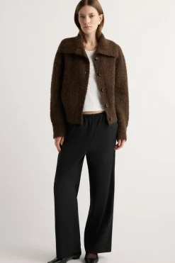 Brilliant Wise Corporation Limited Sacha Fuzzy Alpaca-Wool Cardigan< Sweaters