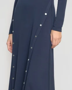 Hua Shang Group (H.K.) Ltd Shawna Button-Accent Collared Dress< Dresses