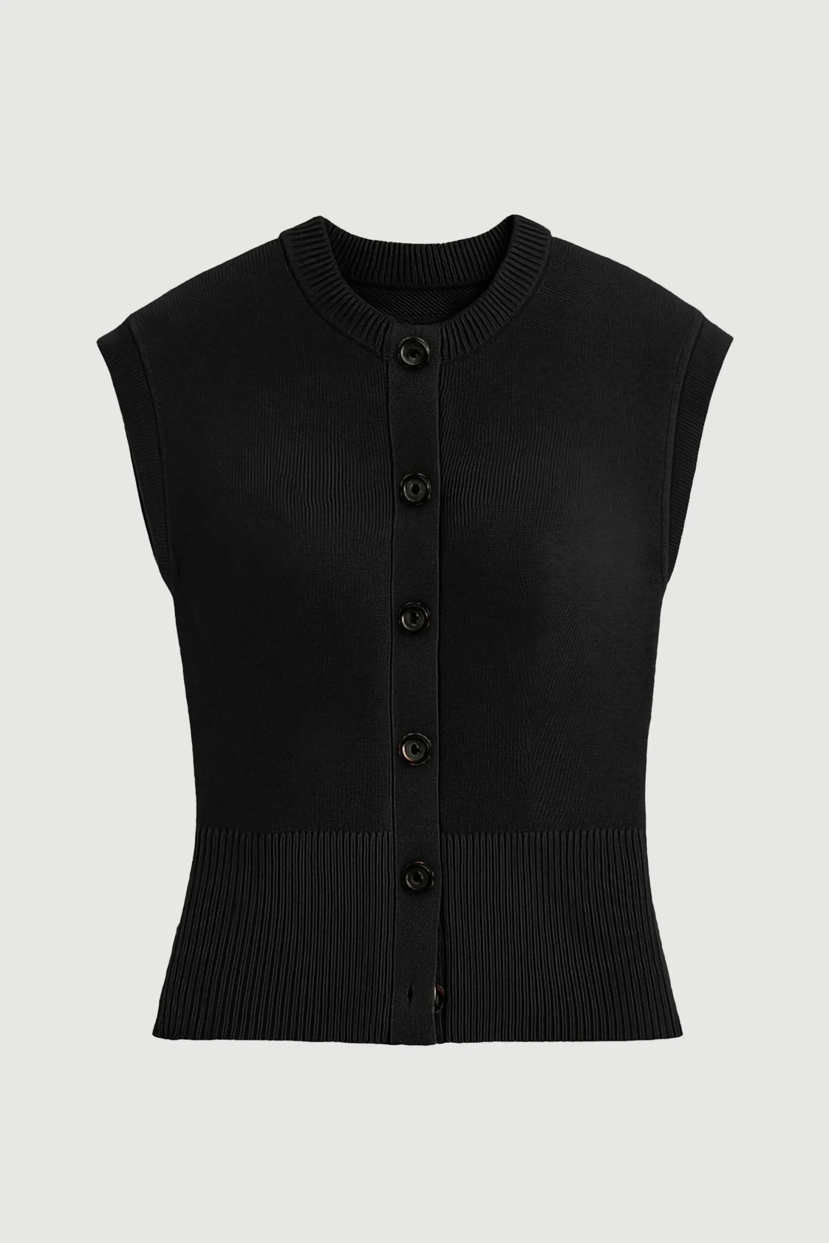 Brilliant Wise Corporation Limited Solea Button Knit Vest< Sweaters|Tops