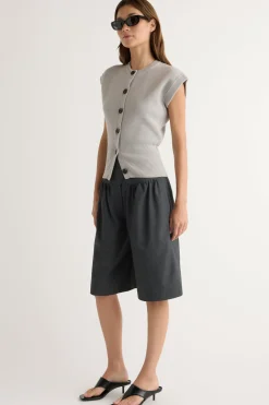 Brilliant Wise Corporation Limited Solea Button Knit Vest< Sweaters|Tops